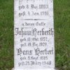 Herbert Johann 1857-1920 Herbert Katharina 1863-1910 Grabstein